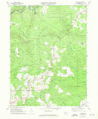 Munderf Pennsylvania Historical topographic map, 1:24000 scale, 7.5 X 7.5 Minute, Year 1969