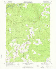 Munderf Pennsylvania Historical topographic map, 1:24000 scale, 7.5 X 7.5 Minute, Year 1969