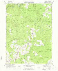 Munderf Pennsylvania Historical topographic map, 1:24000 scale, 7.5 X 7.5 Minute, Year 1969
