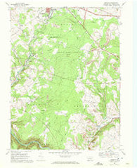 Murdock Pennsylvania Historical topographic map, 1:24000 scale, 7.5 X 7.5 Minute, Year 1968