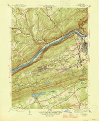 Nanticoke Pennsylvania Historical topographic map, 1:31680 scale, 7.5 X 7.5 Minute, Year 1946