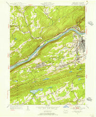 Nanticoke Pennsylvania Historical topographic map, 1:24000 scale, 7.5 X 7.5 Minute, Year 1954