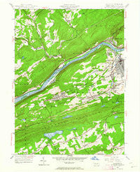 Nanticoke Pennsylvania Historical topographic map, 1:24000 scale, 7.5 X 7.5 Minute, Year 1954