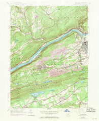 Nanticoke Pennsylvania Historical topographic map, 1:24000 scale, 7.5 X 7.5 Minute, Year 1954