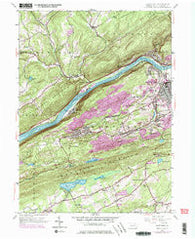 Nanticoke Pennsylvania Historical topographic map, 1:24000 scale, 7.5 X 7.5 Minute, Year 1954