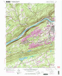 Nanticoke Pennsylvania Historical topographic map, 1:24000 scale, 7.5 X 7.5 Minute, Year 1954