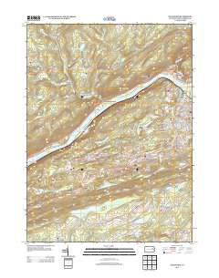 Nanticoke Pennsylvania Historical topographic map, 1:24000 scale, 7.5 X 7.5 Minute, Year 2013
