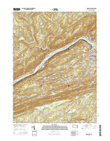 Nanticoke Pennsylvania Current topographic map, 1:24000 scale, 7.5 X 7.5 Minute, Year 2016