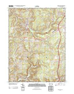 Nanty Glo Pennsylvania Historical topographic map, 1:24000 scale, 7.5 X 7.5 Minute, Year 2013