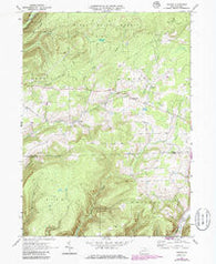 Nauvoo Pennsylvania Historical topographic map, 1:24000 scale, 7.5 X 7.5 Minute, Year 1969
