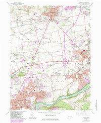 Nazareth Pennsylvania Historical topographic map, 1:24000 scale, 7.5 X 7.5 Minute, Year 1964