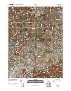 Nazareth Pennsylvania Historical topographic map, 1:24000 scale, 7.5 X 7.5 Minute, Year 2010