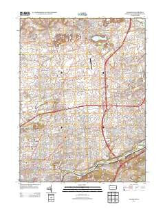 Nazareth Pennsylvania Historical topographic map, 1:24000 scale, 7.5 X 7.5 Minute, Year 2013