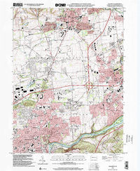 Nazareth Pennsylvania Historical topographic map, 1:24000 scale, 7.5 X 7.5 Minute, Year 1999
