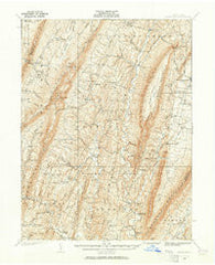 Needmore Pennsylvania Historical topographic map, 1:62500 scale, 15 X 15 Minute, Year 1935