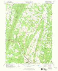 Needmore Pennsylvania Historical topographic map, 1:24000 scale, 7.5 X 7.5 Minute, Year 1967