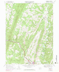 Needmore Pennsylvania Historical topographic map, 1:24000 scale, 7.5 X 7.5 Minute, Year 1967