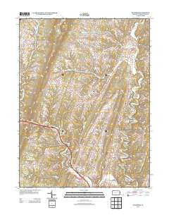 Needmore Pennsylvania Historical topographic map, 1:24000 scale, 7.5 X 7.5 Minute, Year 2013