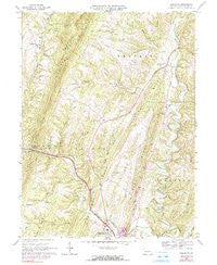 Needmore Pennsylvania Historical topographic map, 1:24000 scale, 7.5 X 7.5 Minute, Year 1967