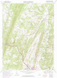 Needmore Pennsylvania Historical topographic map, 1:24000 scale, 7.5 X 7.5 Minute, Year 1967