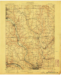 Neshannock Pennsylvania Historical topographic map, 1:62500 scale, 15 X 15 Minute, Year 1907