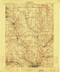 Neshannock Pennsylvania Historical topographic map, 1:62500 scale, 15 X 15 Minute, Year 1907
