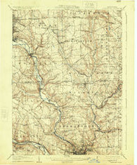Neshannock Pennsylvania Historical topographic map, 1:62500 scale, 15 X 15 Minute, Year 1907