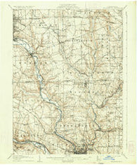 Neshannock Pennsylvania Historical topographic map, 1:62500 scale, 15 X 15 Minute, Year 1907