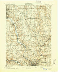 Neshannock Pennsylvania Historical topographic map, 1:62500 scale, 15 X 15 Minute, Year 1907