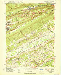 Nesquehoning Pennsylvania Historical topographic map, 1:24000 scale, 7.5 X 7.5 Minute, Year 1950
