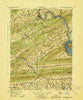 New Bloomfield Pennsylvania Historical topographic map, 1:62500 scale, 15 X 15 Minute, Year 1943