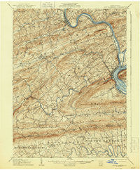 New Bloomfield Pennsylvania Historical topographic map, 1:62500 scale, 15 X 15 Minute, Year 1907