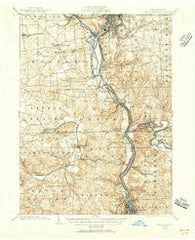 New Castle Pennsylvania Historical topographic map, 1:62500 scale, 15 X 15 Minute, Year 1902