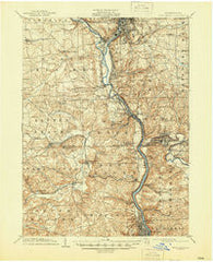 New Castle Pennsylvania Historical topographic map, 1:62500 scale, 15 X 15 Minute, Year 1904