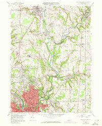 New Castle North Pennsylvania Historical topographic map, 1:24000 scale, 7.5 X 7.5 Minute, Year 1958