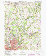 New Castle North Pennsylvania Historical topographic map, 1:24000 scale, 7.5 X 7.5 Minute, Year 1958