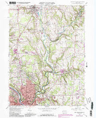 New Castle North Pennsylvania Historical topographic map, 1:24000 scale, 7.5 X 7.5 Minute, Year 1958