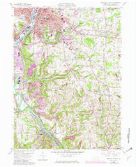 New Castle South Pennsylvania Historical topographic map, 1:24000 scale, 7.5 X 7.5 Minute, Year 1958