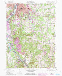 New Castle South Pennsylvania Historical topographic map, 1:24000 scale, 7.5 X 7.5 Minute, Year 1958