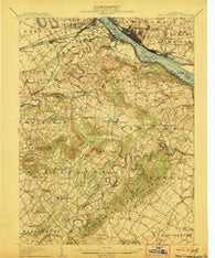New Cumberland Pennsylvania Historical topographic map, 1:62500 scale, 15 X 15 Minute, Year 1906