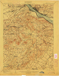 New Cumberland Pennsylvania Historical topographic map, 1:62500 scale, 15 X 15 Minute, Year 1906