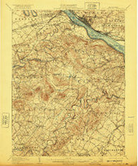 New Cumberland Pennsylvania Historical topographic map, 1:62500 scale, 15 X 15 Minute, Year 1906