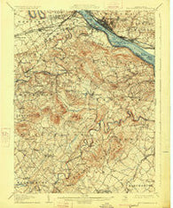 New Cumberland Pennsylvania Historical topographic map, 1:62500 scale, 15 X 15 Minute, Year 1906