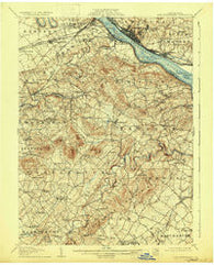 New Cumberland Pennsylvania Historical topographic map, 1:62500 scale, 15 X 15 Minute, Year 1906