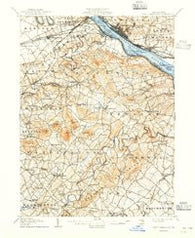 New Cumberland Pennsylvania Historical topographic map, 1:62500 scale, 15 X 15 Minute, Year 1906