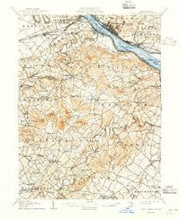 New Cumberland Pennsylvania Historical topographic map, 1:62500 scale, 15 X 15 Minute, Year 1906