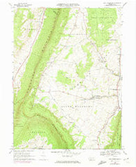 New Enterprise Pennsylvania Historical topographic map, 1:24000 scale, 7.5 X 7.5 Minute, Year 1968