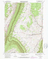 New Enterprise Pennsylvania Historical topographic map, 1:24000 scale, 7.5 X 7.5 Minute, Year 1968