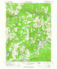 New Florence Pennsylvania Historical topographic map, 1:24000 scale, 7.5 X 7.5 Minute, Year 1964