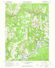 New Florence Pennsylvania Historical topographic map, 1:24000 scale, 7.5 X 7.5 Minute, Year 1964